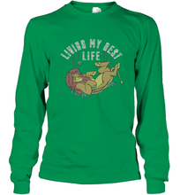 Load image into Gallery viewer, Disney Lion King Simba Living My Best Life Long Sleeve T-Shirt