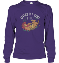 Load image into Gallery viewer, Disney Lion King Simba Living My Best Life Long Sleeve T-Shirt