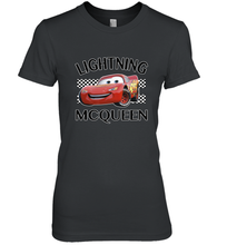 Load image into Gallery viewer, Disney Pixar Cars Lightning McQueen Finish Women's Premium T-Shirt