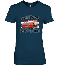 Load image into Gallery viewer, Disney Pixar Cars Lightning McQueen Finish Women's Premium T-Shirt