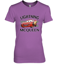 Load image into Gallery viewer, Disney Pixar Cars Lightning McQueen Finish Women's Premium T-Shirt