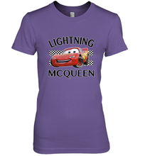 Load image into Gallery viewer, Disney Pixar Cars Lightning McQueen Finish Women's Premium T-Shirt