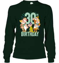 Load image into Gallery viewer, Disney Snow White Dwarfs Group Shot 30th Birthday Long Sleeve T-Shirt
