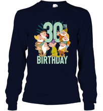 Load image into Gallery viewer, Disney Snow White Dwarfs Group Shot 30th Birthday Long Sleeve T-Shirt