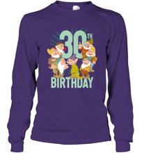 Load image into Gallery viewer, Disney Snow White Dwarfs Group Shot 30th Birthday Long Sleeve T-Shirt
