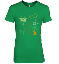 Load image into Gallery viewer, Disney Pixar Toy Story Howdy Partner Woody Shapes Women's Premium T-Shirt