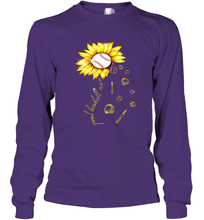 Load image into Gallery viewer, Baseball Proud Sunflower Long Sleeve T-Shirt