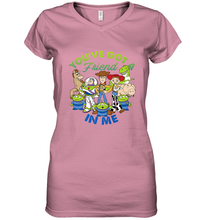 Load image into Gallery viewer, Disney Pixar Toy Story Cartoon Group Shot Women's V-Neck T-Shirt