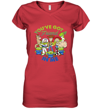 Load image into Gallery viewer, Disney Pixar Toy Story Cartoon Group Shot Women's V-Neck T-Shirt