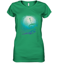 Load image into Gallery viewer, Disney Nightmare Before Christmas Jack Movie Logo Women's V-Neck T-Shirt