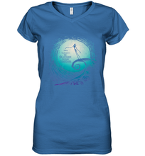 Load image into Gallery viewer, Disney Nightmare Before Christmas Jack Movie Logo Women's V-Neck T-Shirt