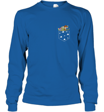 Load image into Gallery viewer, Disney Pixar Toy Story Woody Buzz Cloud Pocket Long Sleeve T-Shirt