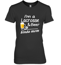 Load image into Gallery viewer, A Lacrosse Beer Kinda Mom Women's Premium T-Shirt