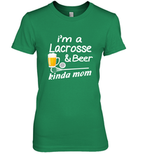 Load image into Gallery viewer, A Lacrosse Beer Kinda Mom Women's Premium T-Shirt