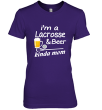 Load image into Gallery viewer, A Lacrosse Beer Kinda Mom Women's Premium T-Shirt