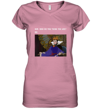 Load image into Gallery viewer, Disney Sleeping Beauty Maleficent Evil Queen Meme Women's V-Neck T-Shirt