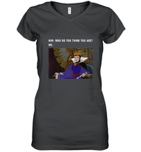 Load image into Gallery viewer, Disney Sleeping Beauty Maleficent Evil Queen Meme Women's V-Neck T-Shirt