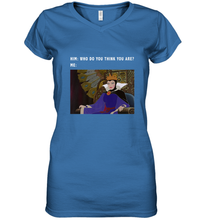 Load image into Gallery viewer, Disney Sleeping Beauty Maleficent Evil Queen Meme Women's V-Neck T-Shirt