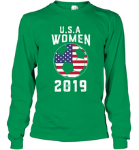 Load image into Gallery viewer, USA United States Women 2019 Soccer US Futbol Long Sleeve T-Shirt