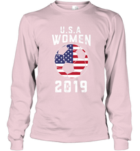 Load image into Gallery viewer, USA United States Women 2019 Soccer US Futbol Long Sleeve T-Shirt