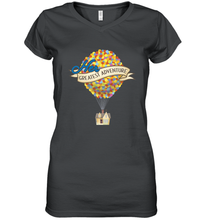 Load image into Gallery viewer, Disney Pixar Up Her Greatest Adventure House Women's V-Neck T-Shirt