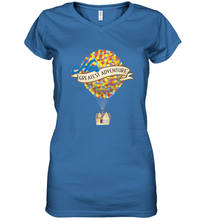Load image into Gallery viewer, Disney Pixar Up Her Greatest Adventure House Women's V-Neck T-Shirt