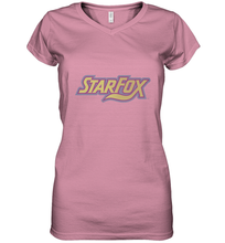 Load image into Gallery viewer, Star fox Vintage Distressed Game Logo Women's V-Neck T-Shirt
