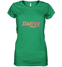 Load image into Gallery viewer, Star fox Vintage Distressed Game Logo Women's V-Neck T-Shirt