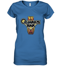 Load image into Gallery viewer, Star Trek DS9 Quark's Bar Vintage Logo Women's V-Neck T-Shirt