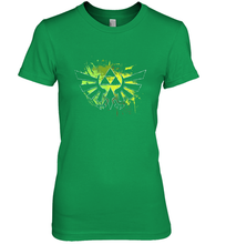 Load image into Gallery viewer, Legend Of Zelda Triforce Logo Paint Splatter Women's Premium T-Shirt