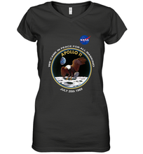 Load image into Gallery viewer, NASA Apollo 11 Moon Landing Women's V-Neck T-Shirt