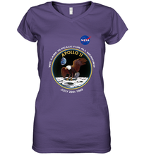 Load image into Gallery viewer, NASA Apollo 11 Moon Landing Women's V-Neck T-Shirt