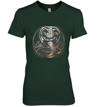 Load image into Gallery viewer, Cobra Kai Rusted Steel Snake Logo Women's Premium T-Shirt