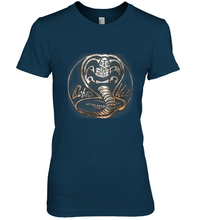 Load image into Gallery viewer, Cobra Kai Rusted Steel Snake Logo Women's Premium T-Shirt