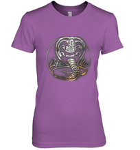 Load image into Gallery viewer, Cobra Kai Rusted Steel Snake Logo Women's Premium T-Shirt