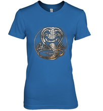 Load image into Gallery viewer, Cobra Kai Rusted Steel Snake Logo Women's Premium T-Shirt
