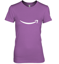 Load image into Gallery viewer, Smile Shirt White Logo Women's Premium T-Shirt