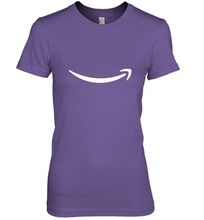 Load image into Gallery viewer, Smile Shirt White Logo Women's Premium T-Shirt
