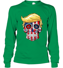 Load image into Gallery viewer, Trump sugar skull Long Sleeve T-Shirt