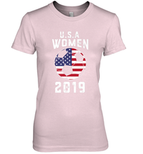 Load image into Gallery viewer, USA United States Women 2019 Soccer US Futbol Women's Premium T-Shirt