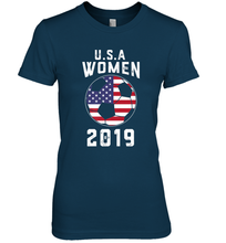 Load image into Gallery viewer, USA United States Women 2019 Soccer US Futbol Women's Premium T-Shirt
