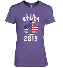 Load image into Gallery viewer, USA United States Women 2019 Soccer US Futbol Women's Premium T-Shirt
