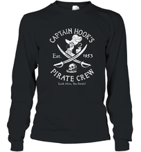 Load image into Gallery viewer, Disney Villains Captain Hook Pirate Crew Est 1953 Logo Long Sleeve T-Shirt