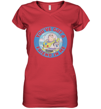 Load image into Gallery viewer, Disney Pixar Toy Story Buzz Friend In Me Women's V-Neck T-Shirt