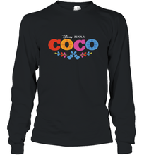 Load image into Gallery viewer, Disney Pixar Coco Movie Logo Colorful Long Sleeve T-Shirt