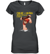Load image into Gallery viewer, Disney Wreck It Ralph 2 Wrecking Crew Women's V-Neck T-Shirt