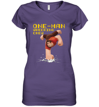Load image into Gallery viewer, Disney Wreck It Ralph 2 Wrecking Crew Women's V-Neck T-Shirt