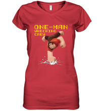 Load image into Gallery viewer, Disney Wreck It Ralph 2 Wrecking Crew Women's V-Neck T-Shirt