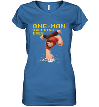 Load image into Gallery viewer, Disney Wreck It Ralph 2 Wrecking Crew Women's V-Neck T-Shirt