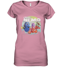 Load image into Gallery viewer, Disney Pixar Finding Nemo Group Shot Poster Women's V-Neck T-Shirt
